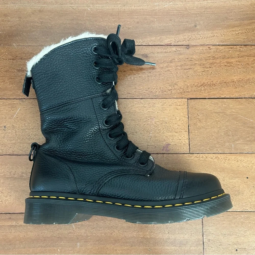 Dr. Martens Black Combat Boots - Picture 8 of 16